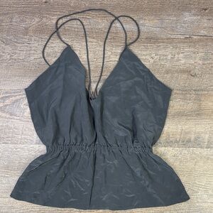 Designers Remix Charlotte Eskildsen Gray Sleeveless Top Size 36 (US 4)